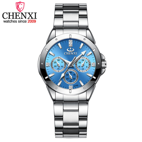 CHENXI Women's Fashion Steel Watches Womens Simple style Females Quartz-watch Ladies Luxurious Brands Wristwatch Relojes Mujer