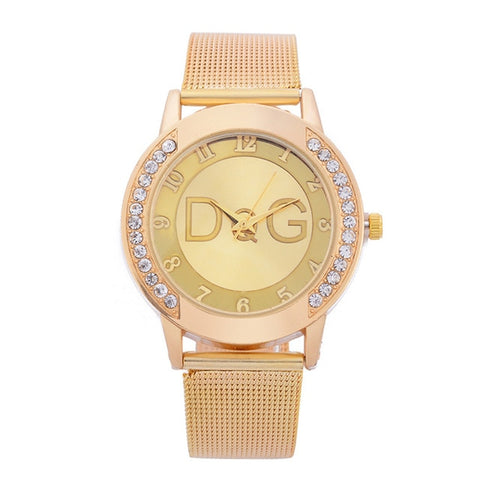 DQG Luxury Brand Women Watches Relogio Feminino Ladies Scrub Belt Watch Surface Star Moon Korean Fashion Casual Women's Watch