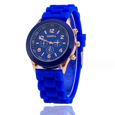 Fashion Geneva Watches Woman Top Brand Luxury silicone wristwatch women's quartz watch casual montre hours clock reloj mujer