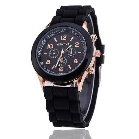 Fashion Geneva Watches Woman Top Brand Luxury silicone wristwatch women's quartz watch casual montre hours clock reloj mujer