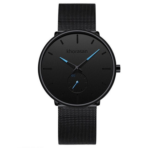 relogio masculino Men's Fashion Casual Watches Minimalist Men Business Clock Male Stainless Steel Mesh Belt Simple Quartz Watch