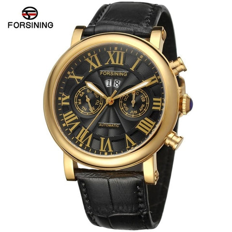 Luxury Men Automatic Wristwatch Forsining Mechanical Military Clock Watch for Male Gift Relogio Masculino Drop Shipping