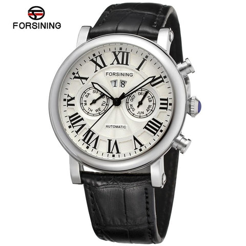 Luxury Men Automatic Wristwatch Forsining Mechanical Military Clock Watch for Male Gift Relogio Masculino Drop Shipping
