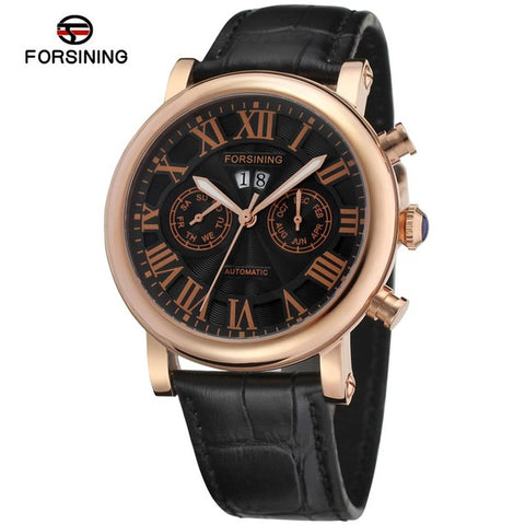 Luxury Men Automatic Wristwatch Forsining Mechanical Military Clock Watch for Male Gift Relogio Masculino Drop Shipping