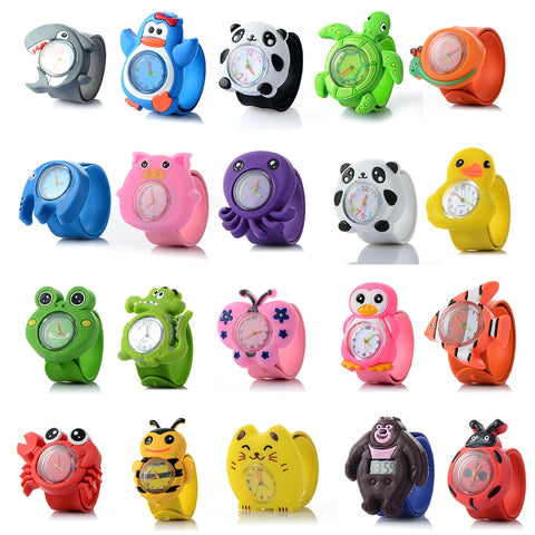 Hot 3D 16 Animals Shape Cute Children'S Cartoon Watch Child Silicone Quartz Wristwatch Baby Girl Boy More Intimate Holiday Gift