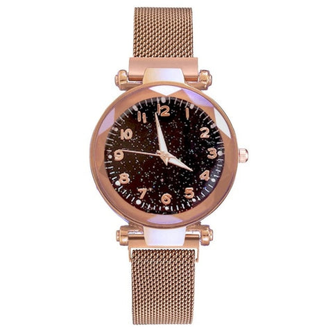 Dropshipping Women Watches Starry Sky Luxury Fashion Diamond Ladies Magnet Watches Women's Quartz Wristwatch zegarek damski