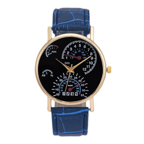 Superior 2016 Men's Leather Band Analog Quartz Business Wrist Watch relogio masculino Clock Hour Free Shiping Sep 23