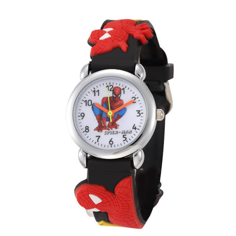 Superman Cartoon Watches Boys Cool Rubber Quartz Kids Watch Clock Gift Hot Relogio Infantil  New Trend Relogio Infantil