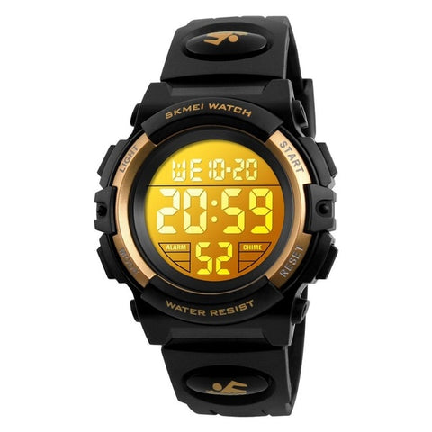 SKMEI 50M Waterproof Wristwatches Kids Digital Watch Alarm Calendar Chronograph Sport Watches For Children Boys Girls 1266 Clock