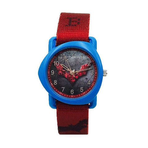 Fashion Batman Watch For Boy Irregular Dial Kids Watches Boys Waterproof Canvas Strap Cartoon Children Watch Clock Montre Enfant
