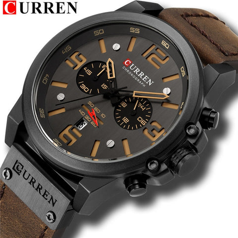 Curren Watch Men's Brand Sports Watch Fashion Waterproof MEN'S Watch Douyin Hot Selling Watch Men's