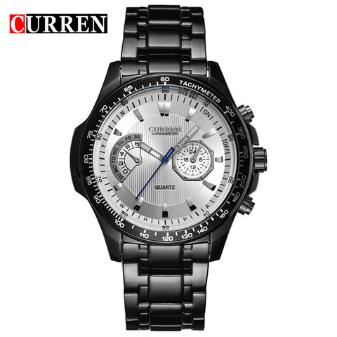 Men's Watches CURREN Fashion Business Quartz Watch Men Sport Full Steel Waterproof Wristwatch Male Clock Relogio Masculino