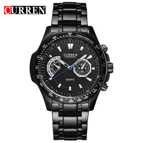 Men's Watches CURREN Fashion Business Quartz Watch Men Sport Full Steel Waterproof Wristwatch Male Clock Relogio Masculino