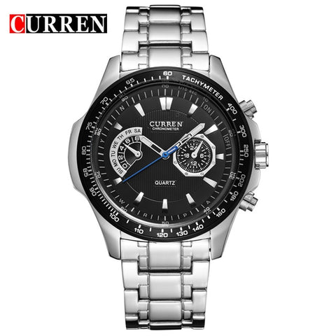 Men's Watches CURREN Fashion Business Quartz Watch Men Sport Full Steel Waterproof Wristwatch Male Clock Relogio Masculino