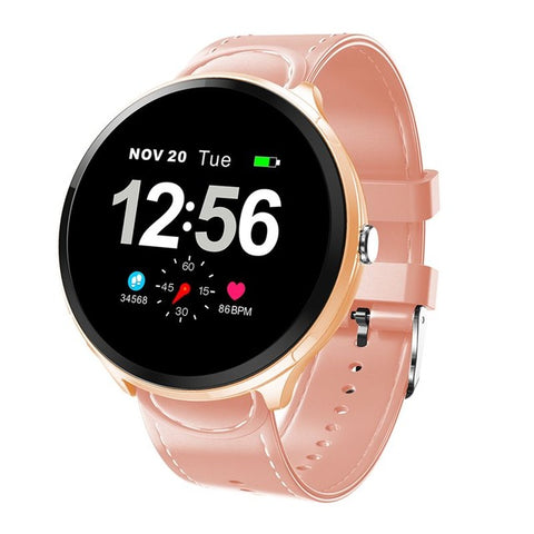 Bakeey B12 LED Indicator Light Remind Weather Music HR Blood Pressure Oxygen Monitor  Weather Push Smart Waterproof Watch