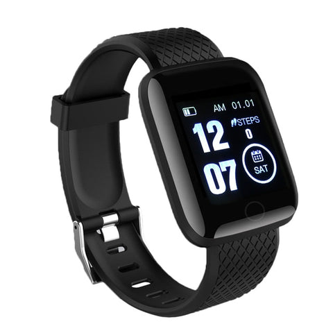 Smart Watch Bluetooth 4.2 Heart Rate/Oxygen BloodPressure SportFitness Tracker 116 PLUS Smart Bracelet Watch
