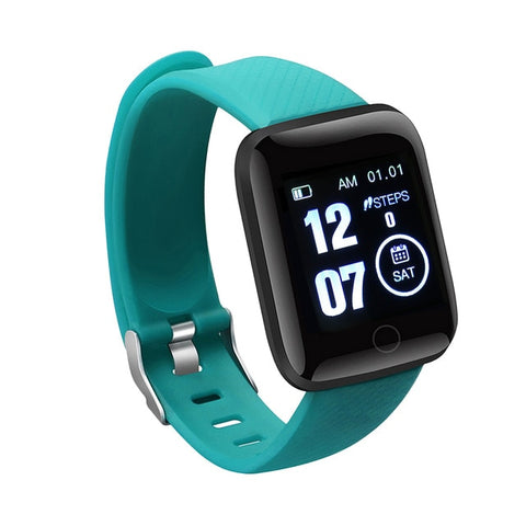 Smart Watch Bluetooth 4.2 Heart Rate/Oxygen BloodPressure SportFitness Tracker 116 PLUS Smart Bracelet Watch