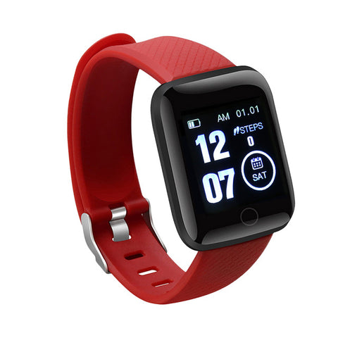 Smart Watch Bluetooth 4.2 Heart Rate/Oxygen BloodPressure SportFitness Tracker 116 PLUS Smart Bracelet Watch