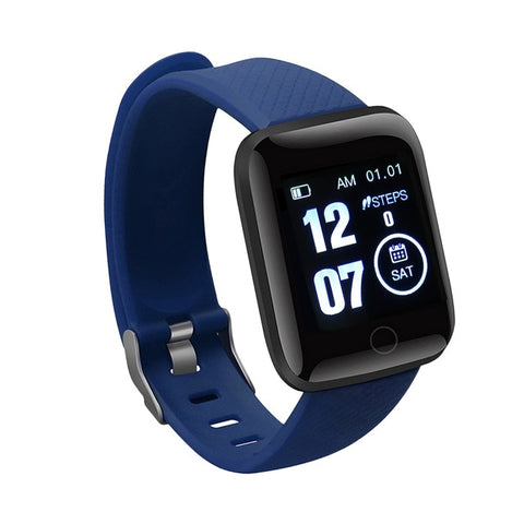 Smart Watch Bluetooth 4.2 Heart Rate/Oxygen BloodPressure SportFitness Tracker 116 PLUS Smart Bracelet Watch
