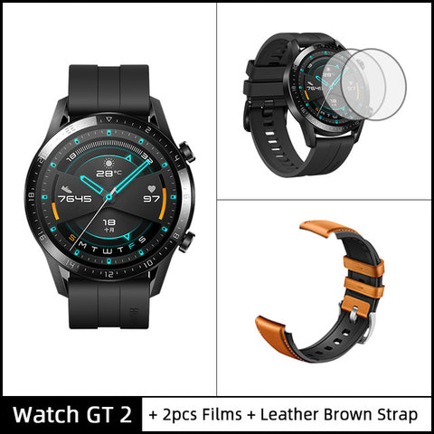 In Stock Global Version HUAWEI Watch GT 2 GT2 GPS 14 Days Working Waterproof Phone Smart Call Heart Rate Tracker For Android iOS