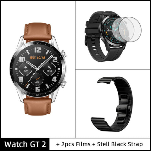 In Stock Global Version HUAWEI Watch GT 2 GT2 GPS 14 Days Working Waterproof Phone Smart Call Heart Rate Tracker For Android iOS