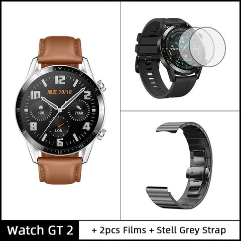 In Stock Global Version HUAWEI Watch GT 2 GT2 GPS 14 Days Working Waterproof Phone Smart Call Heart Rate Tracker For Android iOS