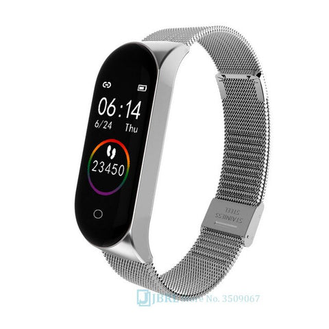 Stainless Steel Smart Watch Women Men For Android IOS Smartwatch Electronics Smart Clock Fitness Tracker Bluetooth Smart-watch