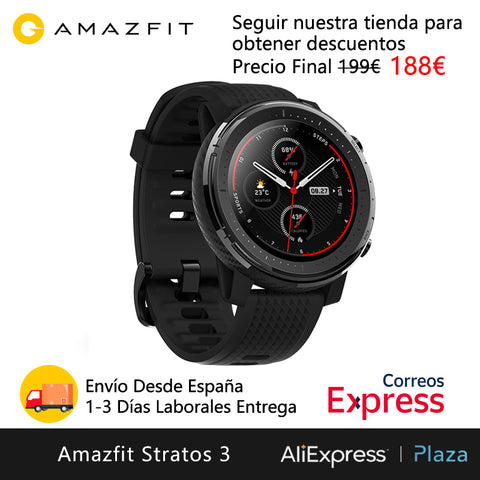 Xiaomi Huami Amazfit Stratos 3 smart watch (bluetooth smart watch GPS sport android IOS mi watch) [Global Version]