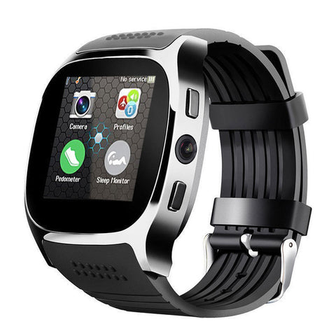 2020 Smart watch with T8 Camera touch screen Bluetooth Smart SIM watch and camera TF card for Android iPhone