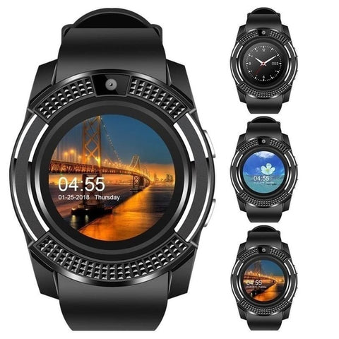 New men\'s and women\'s fashion sports smart watch with music player mobile phone watch with slot SIM card GPS