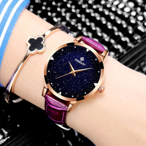 Relojes mujer 2017Leather Belt Watches Bracelets Quartz Watch Women's Wristwatches Clocks Women Dresses Relogio Feminino