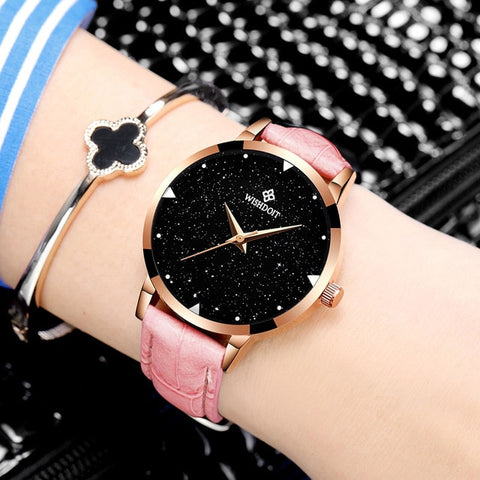 Relojes mujer 2017Leather Belt Watches Bracelets Quartz Watch Women's Wristwatches Clocks Women Dresses Relogio Feminino