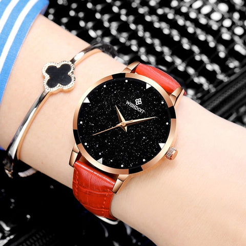 Relojes mujer 2017Leather Belt Watches Bracelets Quartz Watch Women's Wristwatches Clocks Women Dresses Relogio Feminino