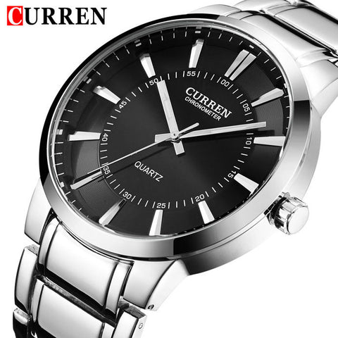 2017 CURREN Top Brand Men's Quartz Watches Men Full Steel Watch Man Casual Sport Clock Male Fashion Wristwatch Relogio Masculino