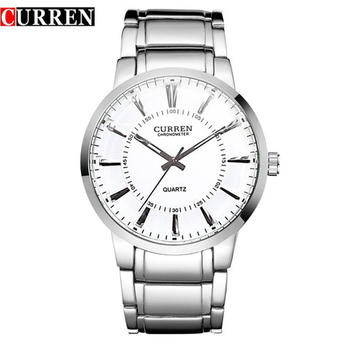 2017 CURREN Top Brand Men's Quartz Watches Men Full Steel Watch Man Casual Sport Clock Male Fashion Wristwatch Relogio Masculino