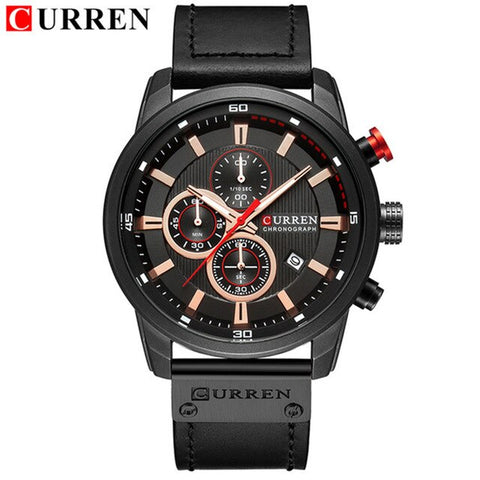 CURREN Men Analog Digital Leather Sports Watches Luxury Brand Men's Army Military Watch Man Quartz Clock Relogio Masculino 8291