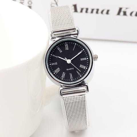 Top Brand Unique Fashion Mini Watches Simple Casual Steel Mesh Women's Watches Ladies Small Dial Watch Clock Relogio Feminino