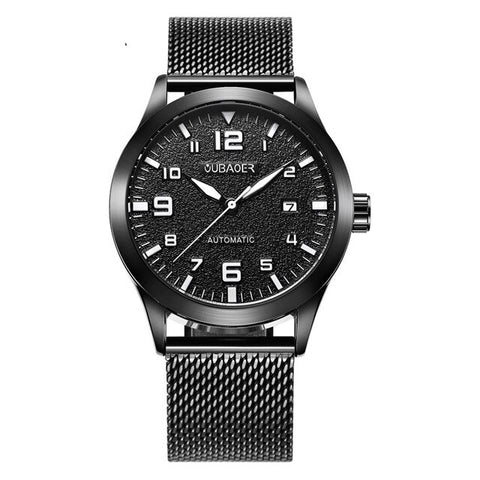 2018 New Men's WristWatch OUBAOER Stainless steel Casual Automatic Mechanical Men Watches Male reloj hombre