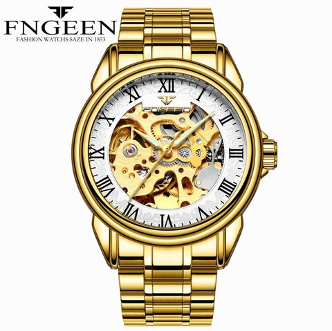 Men Watch Automatic Mechanical Watches Male BusinessTourbillon Clock  Fashion Skeleton Watch Brand Wristwatch Relogio Masculino