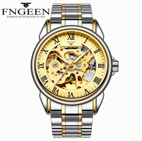 Men Watch Automatic Mechanical Watches Male BusinessTourbillon Clock  Fashion Skeleton Watch Brand Wristwatch Relogio Masculino