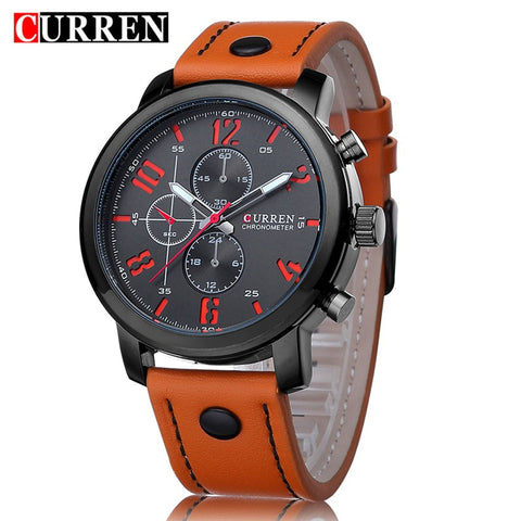 Curren Quartz Mens Watches Top Brand Luxury Leather Watch Men Fashion Casual Wristwatches Clock Reloj Hombre Montre Homme 8192