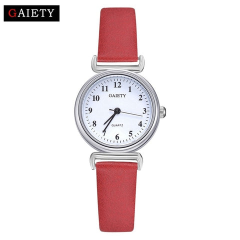 Exquisite Small Women Dress Watches Retro Leather Female Clock Top Brand Women's Fashion Mini Design Bracelet Wristwatches Clock