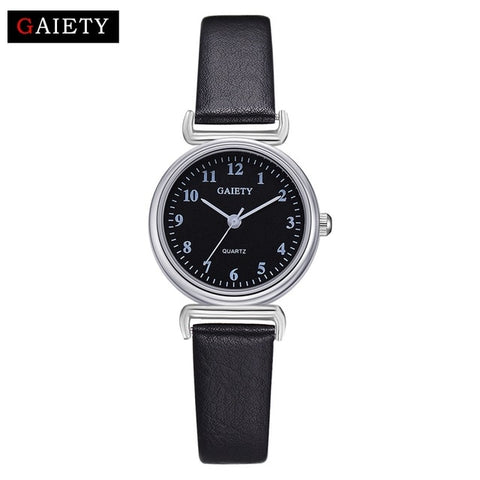 Exquisite Small Women Dress Watches Retro Leather Female Clock Top Brand Women's Fashion Mini Design Bracelet Wristwatches Clock