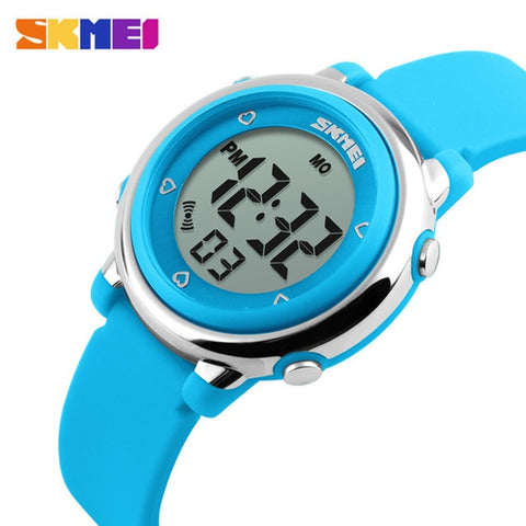 2018 SKMEI Children watch LED Digital Sports Relojes Mujer Boys girls fashion Kids Cartoon Jelly Waterproof Wristwatches