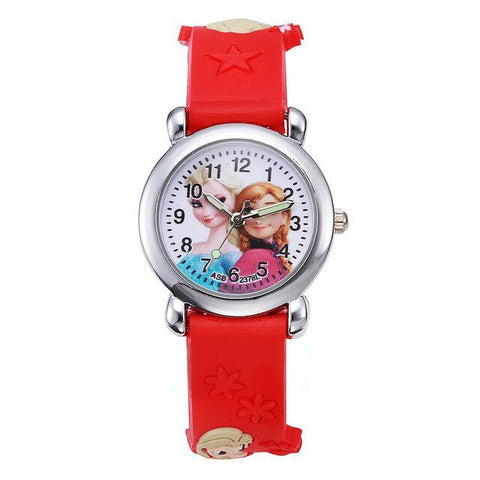 JOYROX Children Wrist Watch Princess Elsa Cute Silicone Kid Watches Gift Child Cartoon Watch Quartz Clock Relojes Relogio