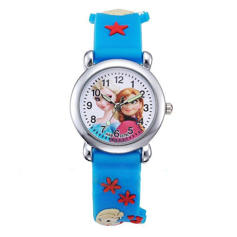 JOYROX Children Wrist Watch Princess Elsa Cute Silicone Kid Watches Gift Child Cartoon Watch Quartz Clock Relojes Relogio