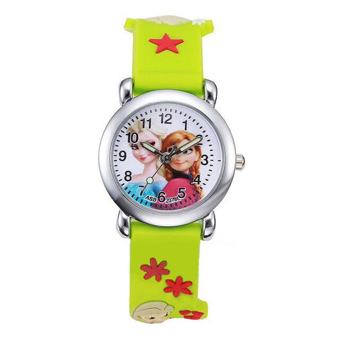 JOYROX Children Wrist Watch Princess Elsa Cute Silicone Kid Watches Gift Child Cartoon Watch Quartz Clock Relojes Relogio