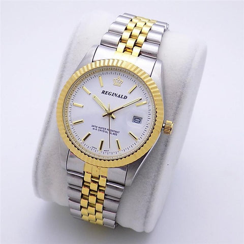 2018 Fashion Reginald Brand Luxury Watch Quartz Man Gold Article High Grade Gift Contracted Scale Between Classic Dress Calendar