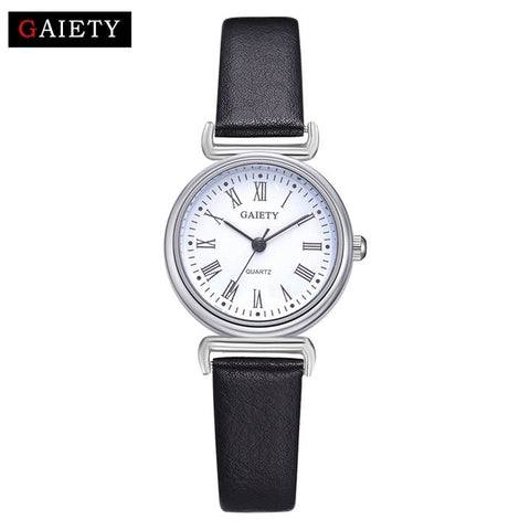 Exquisite Small Women Dress Watches Retro Leather Female Clock Top Brand Women's Fashion Mini Design Bracelet Wristwatches Clock