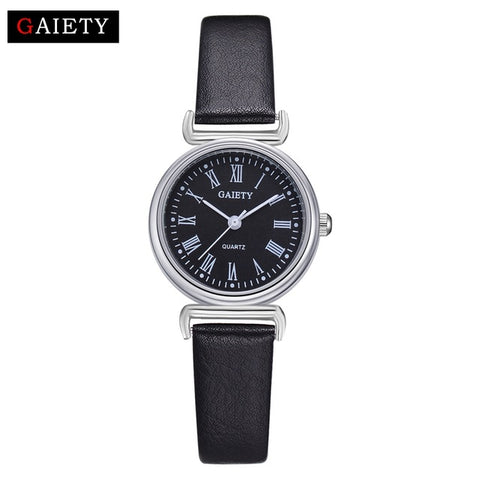 Exquisite Small Women Dress Watches Retro Leather Female Clock Top Brand Women's Fashion Mini Design Bracelet Wristwatches Clock